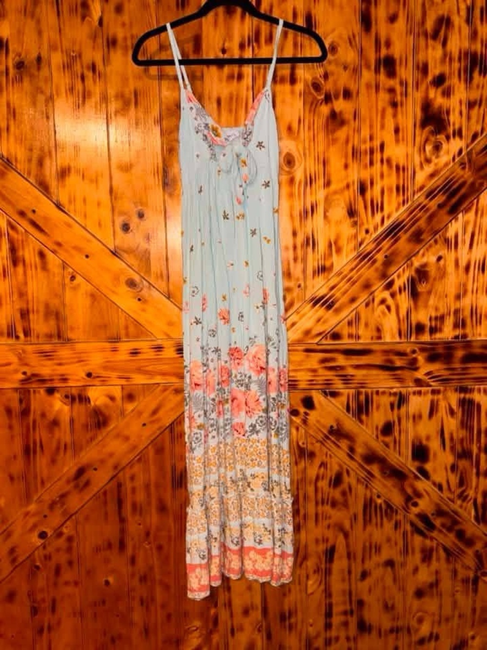 Long floral maxi dress